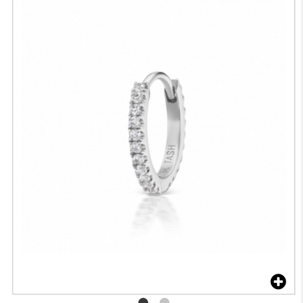Maria Tash Diamond Eternity Earring in White Gold!